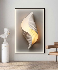 Black Frame 80*120 Cm Seashell Porsalein Painting 